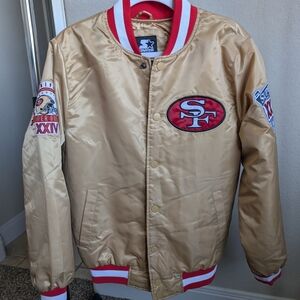 San Francisco 49ers Gold Bomber Jacket